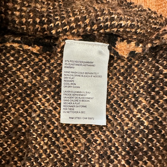 RAFAELLA Leopard Print Tunic Length Sweater Size M - Picture 9 of 14